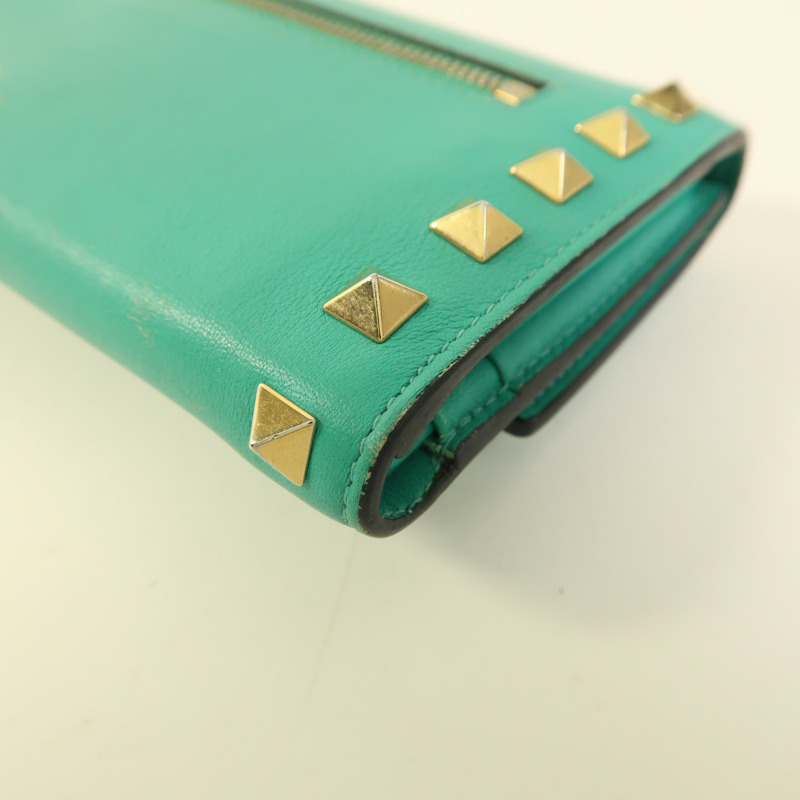 Valentino 牛皮皮革Long Wallet金扣長錢包-14