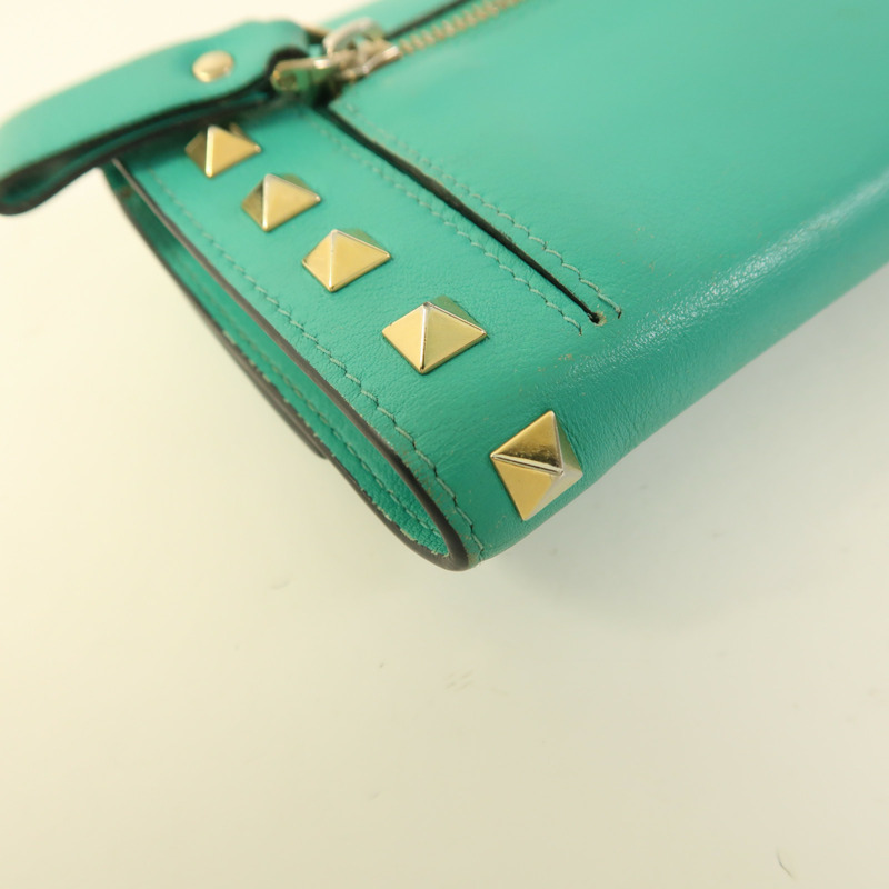 Valentino 牛皮皮革Long Wallet金扣長錢包-15