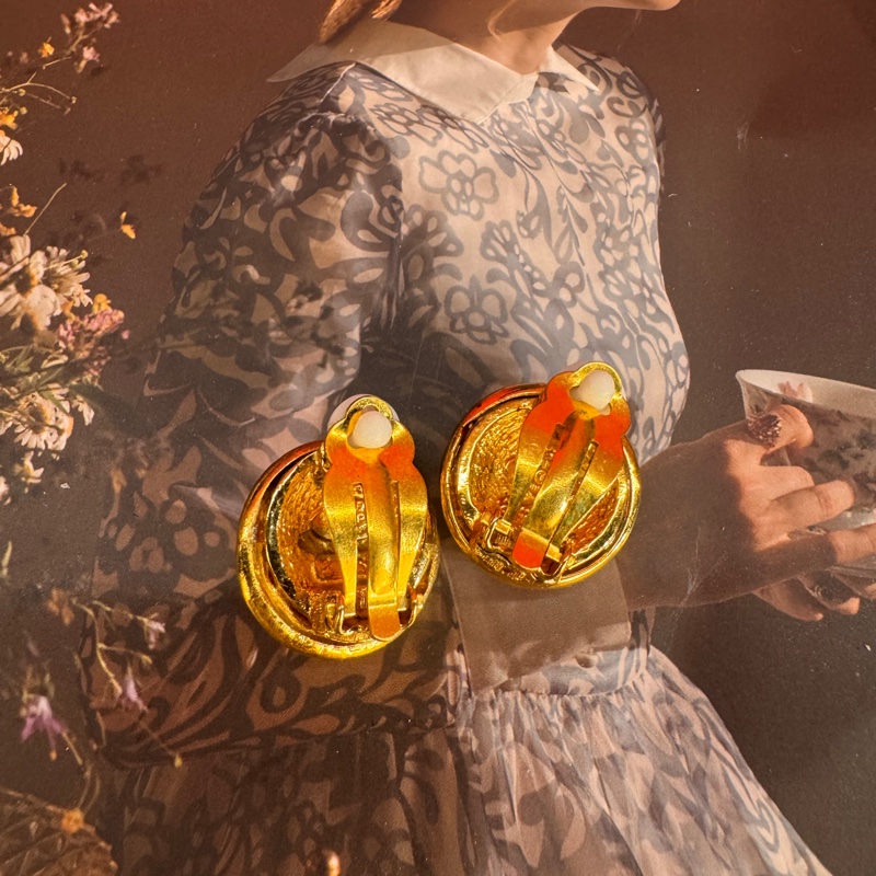 Chanel vintage 原logo耳夾/古董藏家收藏/王吉娜古董精品-3