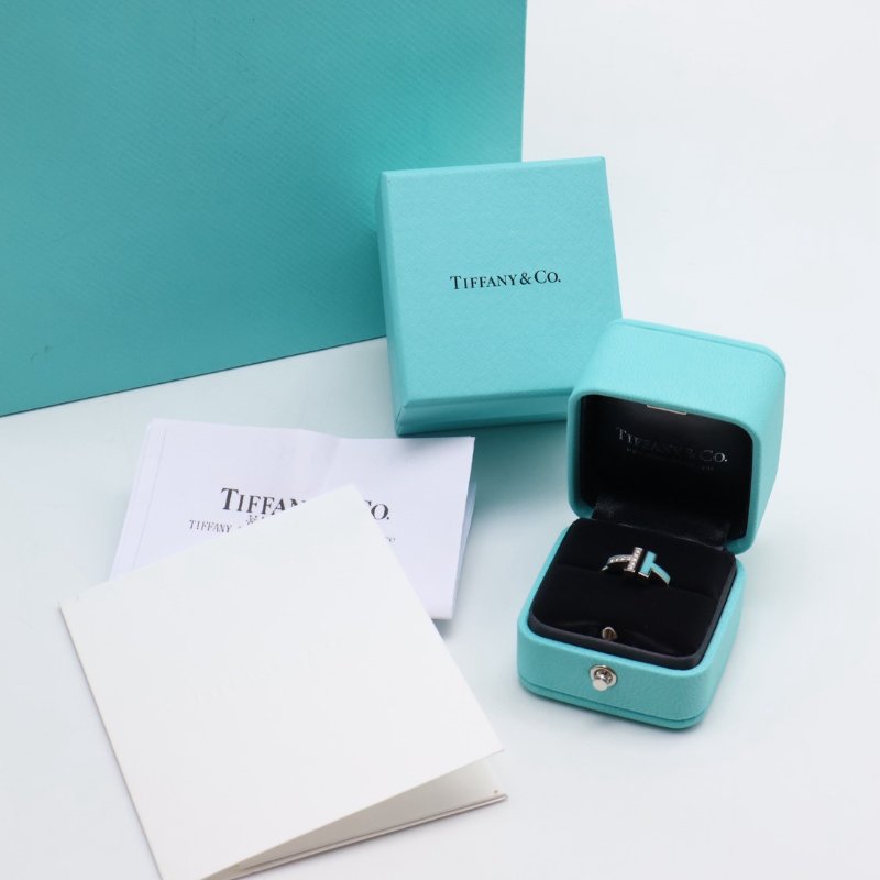 Tiffany&Co Wire 鑽石及綠松石線圈戒指 - 0.07carat-9