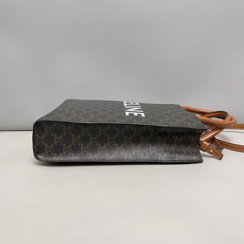 Celine賽琳 cabas小號老花凱旋門琴譜包 附件鑑定證書-3