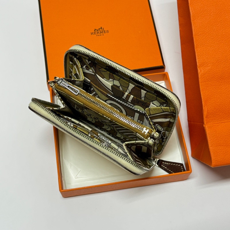 （極新全配💝） Hermes 愛馬仕 絲巾短夾 專櫃77000！-1