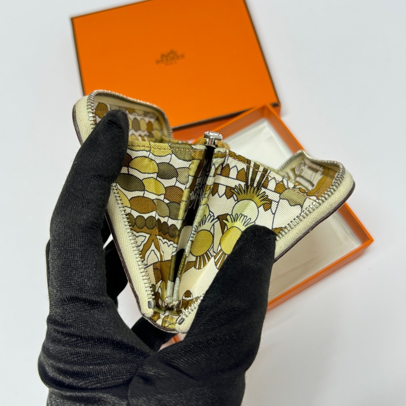 （極新全配💝） Hermes 愛馬仕 絲巾短夾 專櫃77000！-7