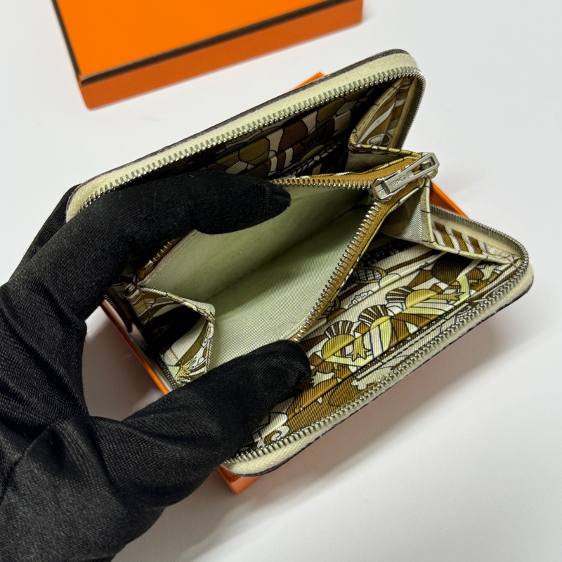 （極新全配💝） Hermes 愛馬仕 絲巾短夾 專櫃77000！-8