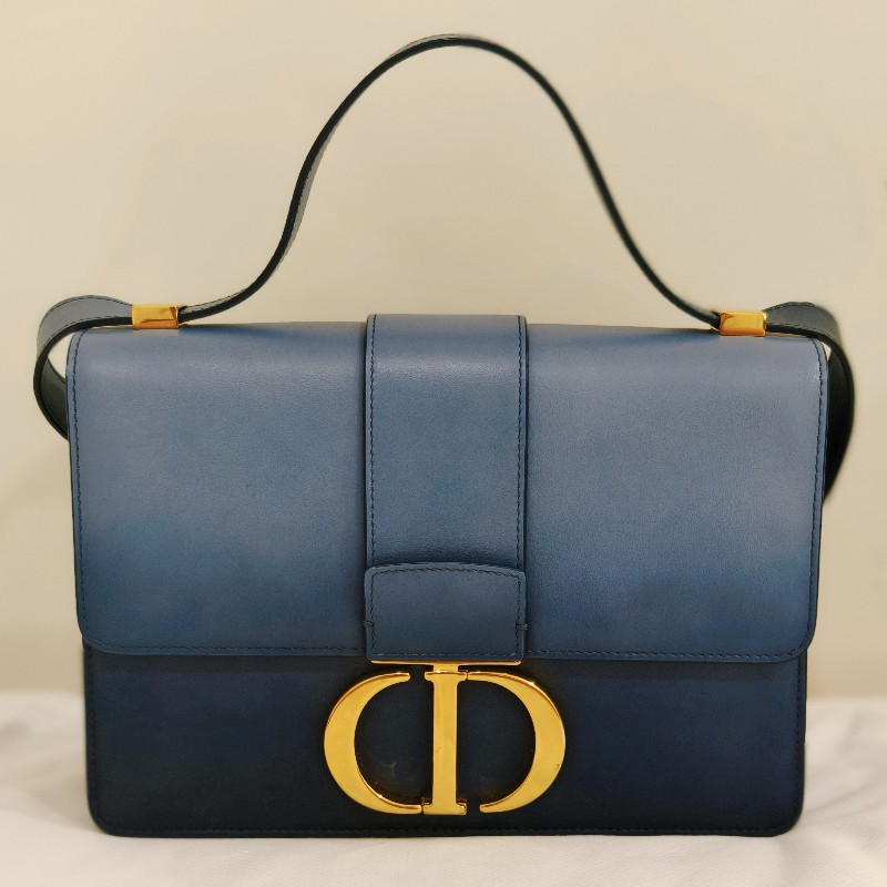 迪奧
Dior 30 Montaigne 翻蓋包 光滑小牛皮 限定色漸層靛藍色-5