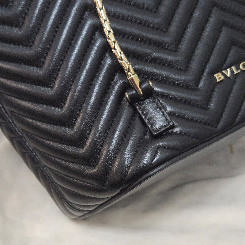 寶格麗 蛇頭後背包BVLGARI SERPENTI FOREVER肩背包 後背包 黑色-19