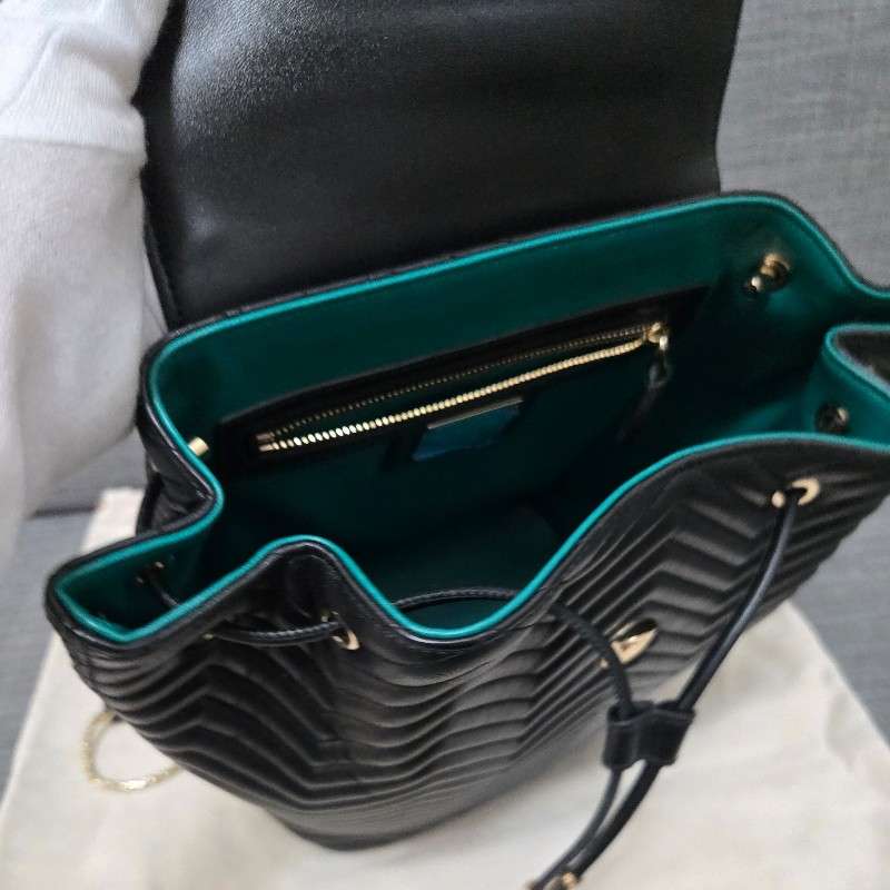 寶格麗 蛇頭後背包BVLGARI SERPENTI FOREVER肩背包 後背包 黑色-28