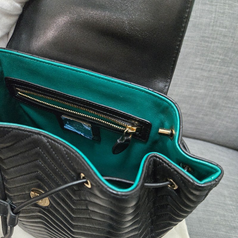 寶格麗 蛇頭後背包BVLGARI SERPENTI FOREVER肩背包 後背包 黑色-29