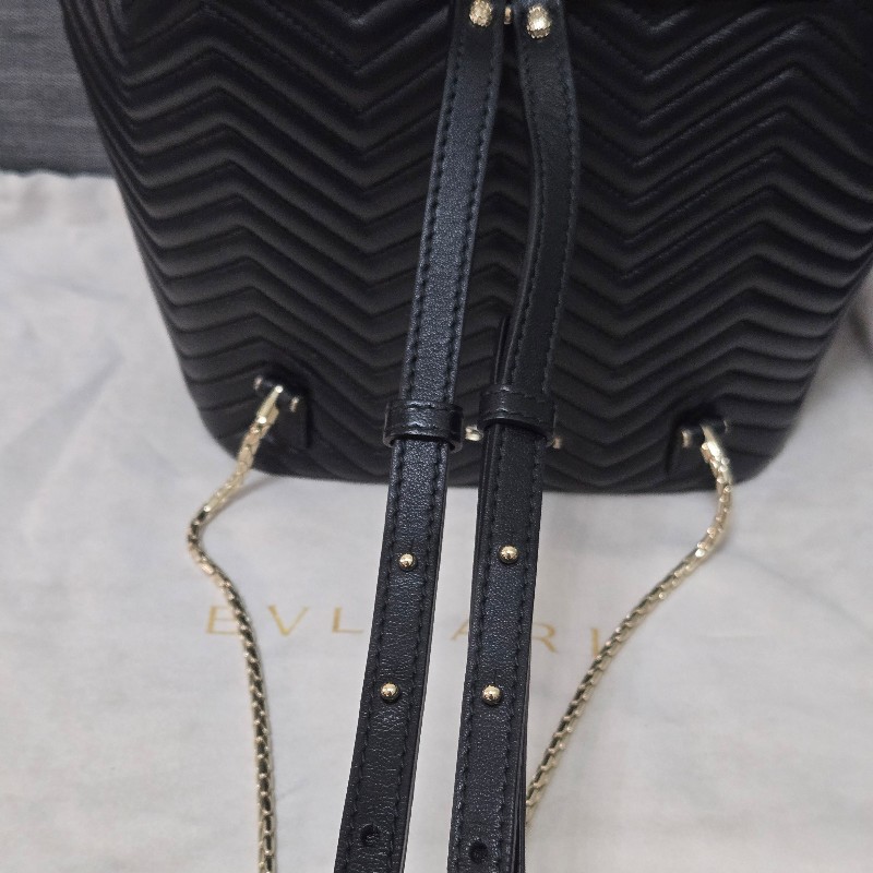 寶格麗 蛇頭後背包BVLGARI SERPENTI FOREVER肩背包 後背包 黑色-37