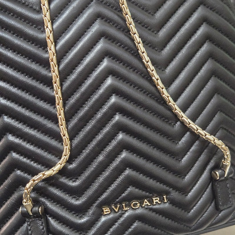 寶格麗 蛇頭後背包BVLGARI SERPENTI FOREVER肩背包 後背包 黑色-41