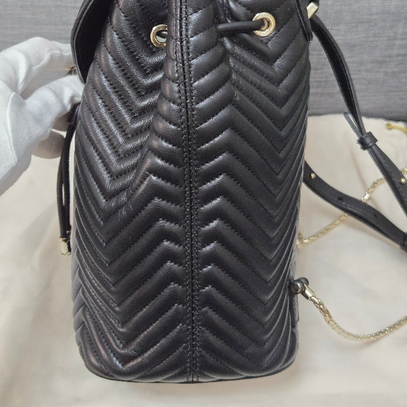 寶格麗 蛇頭後背包BVLGARI SERPENTI FOREVER肩背包 後背包 黑色-43