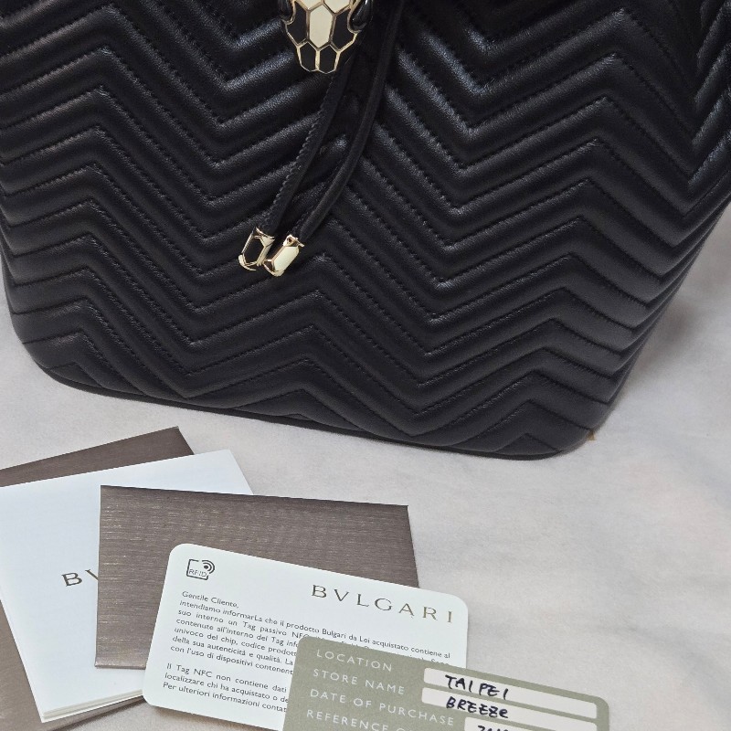 寶格麗 蛇頭後背包BVLGARI SERPENTI FOREVER肩背包 後背包 黑色-44