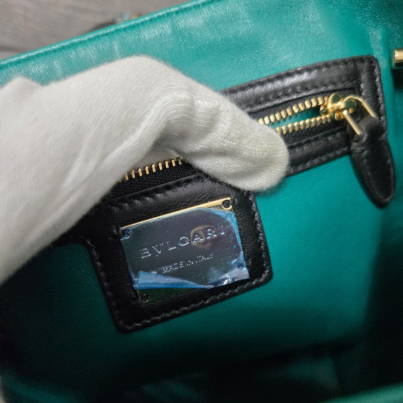 寶格麗 蛇頭後背包BVLGARI SERPENTI FOREVER肩背包 後背包 黑色-45