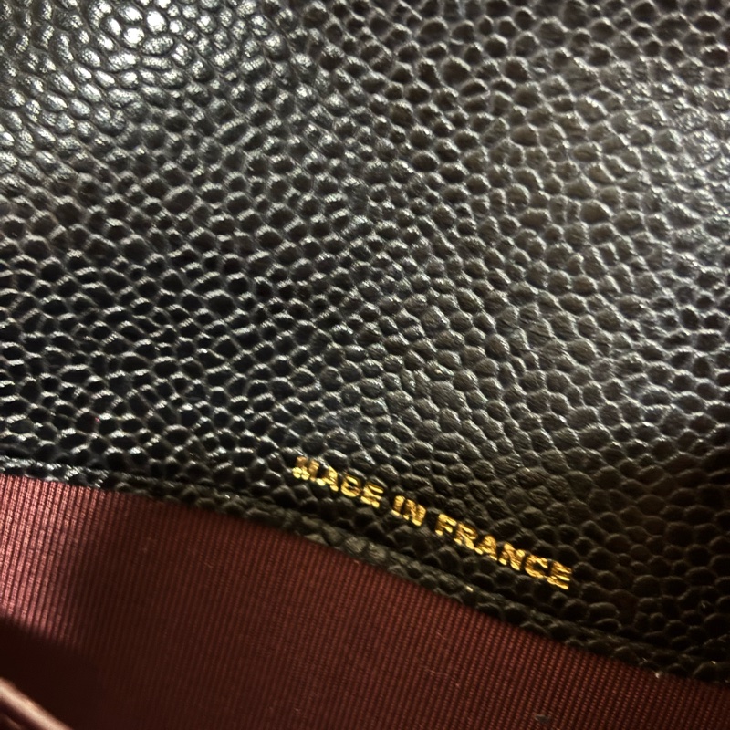 Chanel 金 LOGO 平扣長夾-24