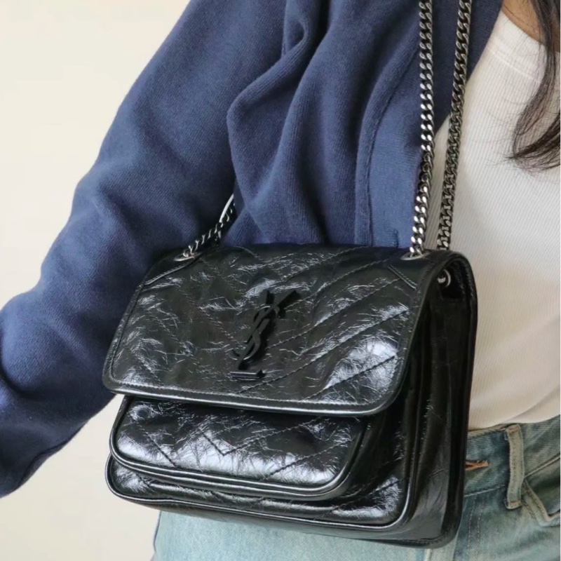 Ysl Niki baby 黑銀小號 #d扣新款 #99新閒置 #配件齊🉑送禮-2