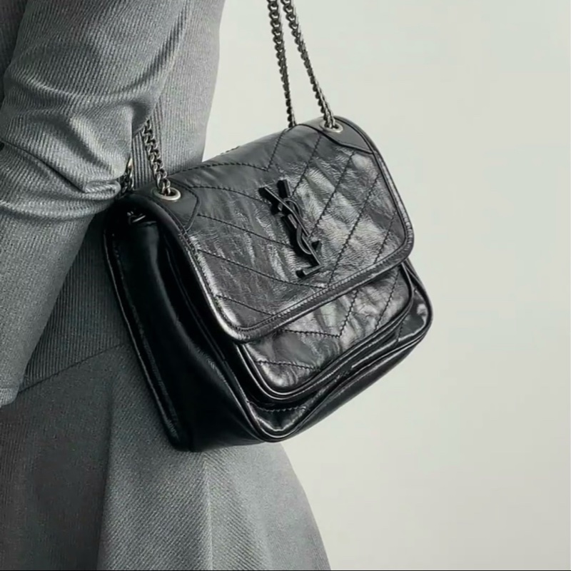 Ysl Niki baby 黑銀小號 #d扣新款 #99新閒置 #配件齊🉑送禮-4