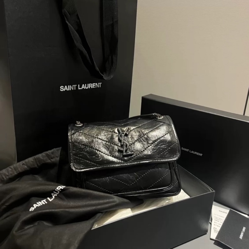 Ysl Niki baby 黑銀小號 #d扣新款 #99新閒置 #配件齊🉑送禮-8