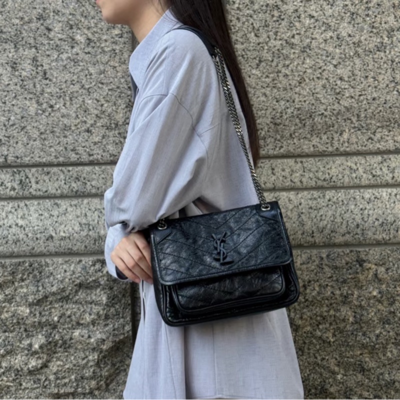 Ysl Niki baby 黑銀小號 #d扣新款 #99新閒置 #配件齊🉑送禮-10