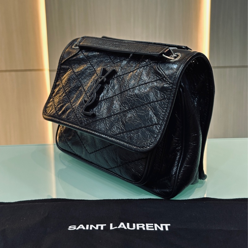 Ysl Niki baby 黑銀小號 #d扣新款 #99新閒置 #配件齊🉑送禮-14