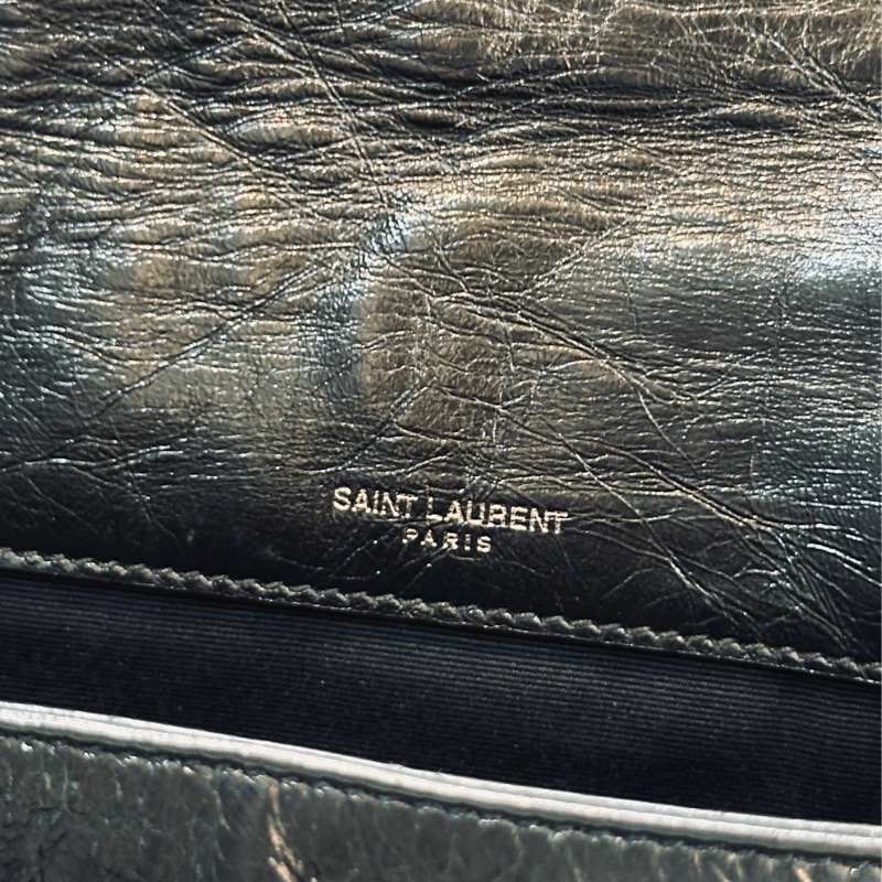 🈶台灣購證 #全網最低新款d扣 #9新閒置 Ysl Niki baby黑銀小號 爆款🔥-27