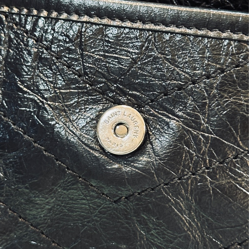 🈶台灣購證 #全網最低新款d扣 #9新閒置 Ysl Niki baby黑銀小號 爆款🔥-28