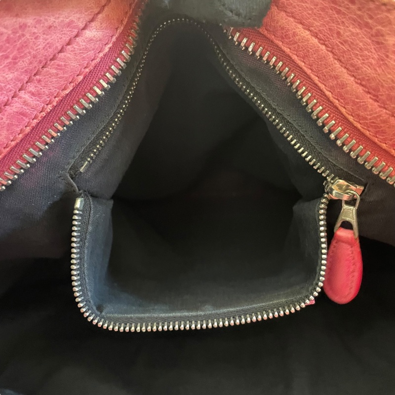 BALENCIAGA 巴黎世家 CITY 機車包 皮革 粉色-13
