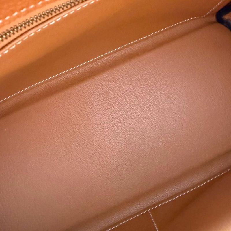 經典溫柔HERMES Kelly 28 金棕金肩背斜背包-30