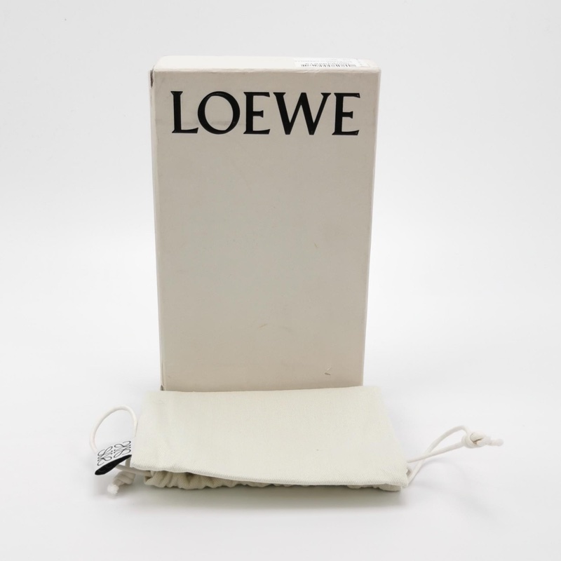 🤎 都會質感 ‧ Loewe 牛皮Logo壓紋拉鍊長-13