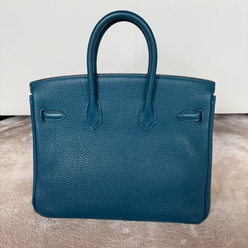 HERMES Birkin 25絕美藍色銀釦-2