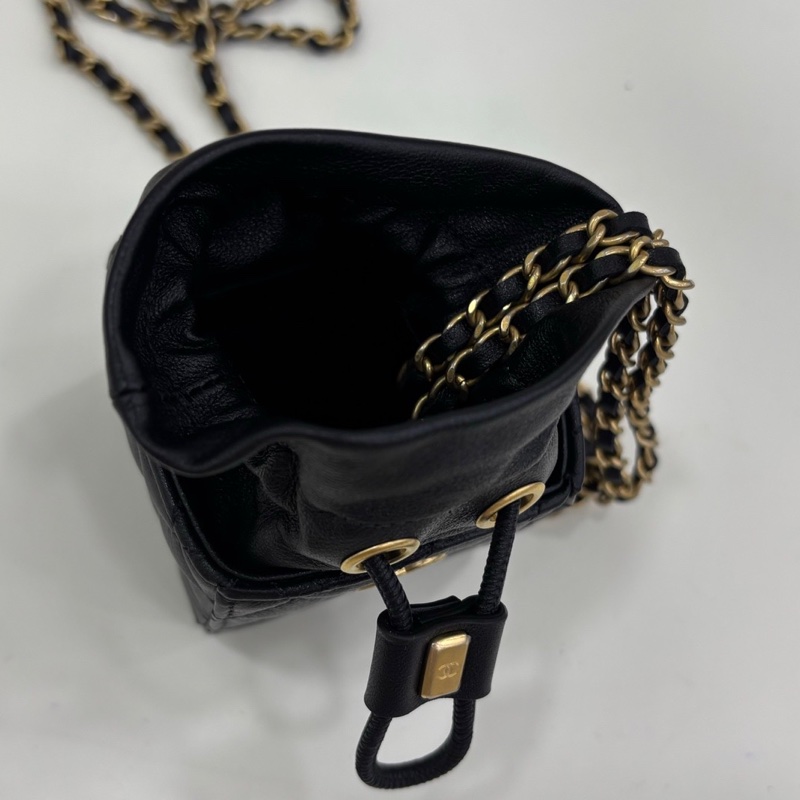 Chanel+香奈兒黑金mini小燒賣,vic限定,ounk同款 閒置新31開-7