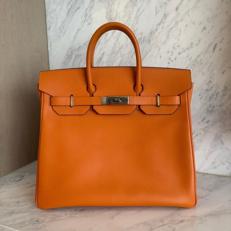 HERMES HAC32愛馬仕橘手提包-0