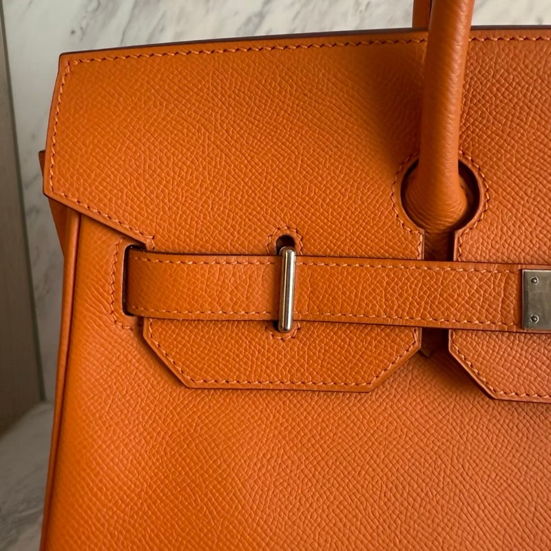 HERMES HAC32愛馬仕橘手提包-2