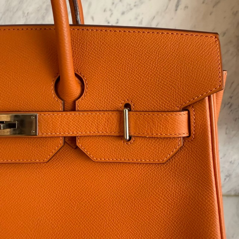 HERMES HAC32愛馬仕橘手提包-3