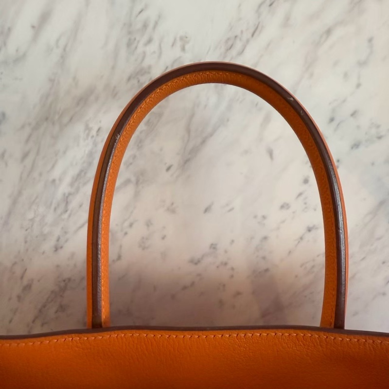 HERMES HAC32愛馬仕橘手提包-14