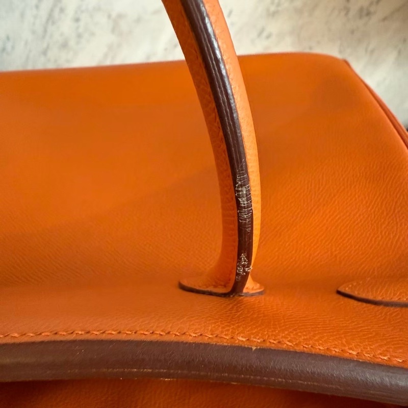 HERMES HAC32愛馬仕橘手提包-15