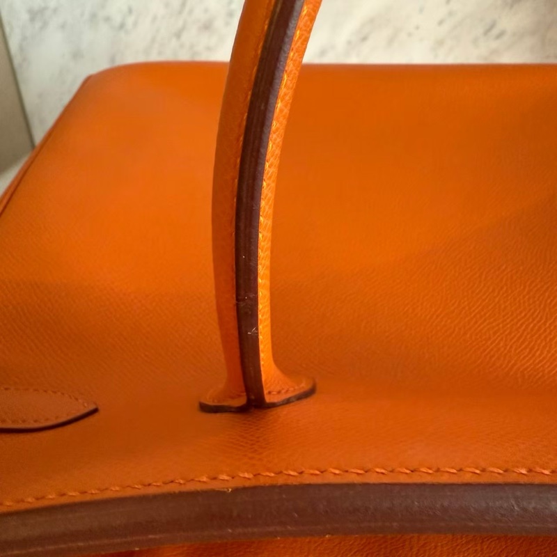 HERMES HAC32愛馬仕橘手提包-16