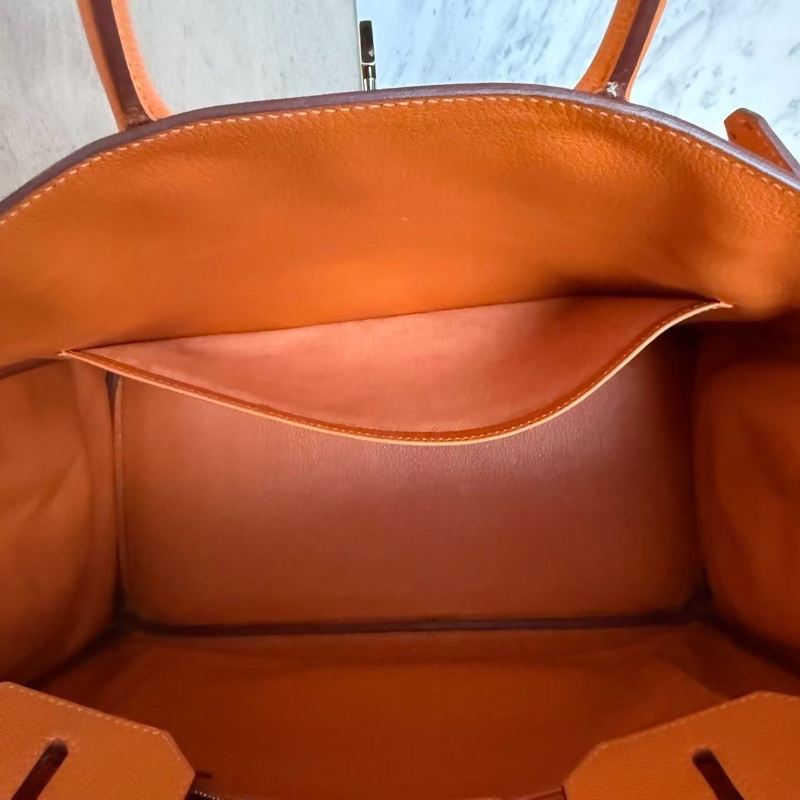 HERMES HAC32愛馬仕橘手提包-28