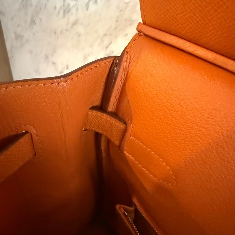 HERMES HAC32愛馬仕橘手提包-33