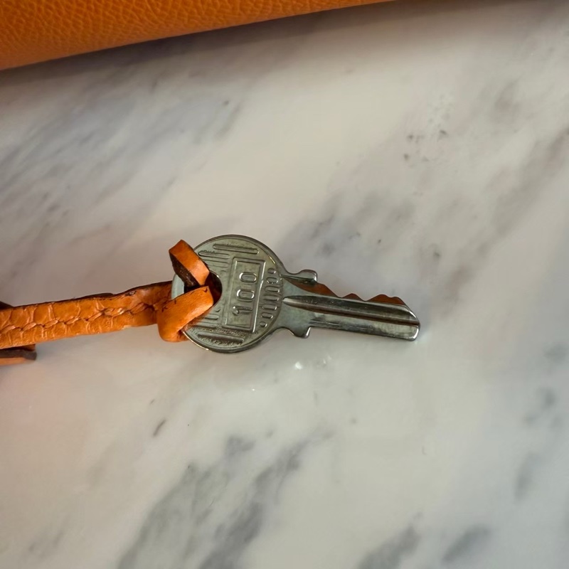 HERMES HAC32愛馬仕橘手提包-52