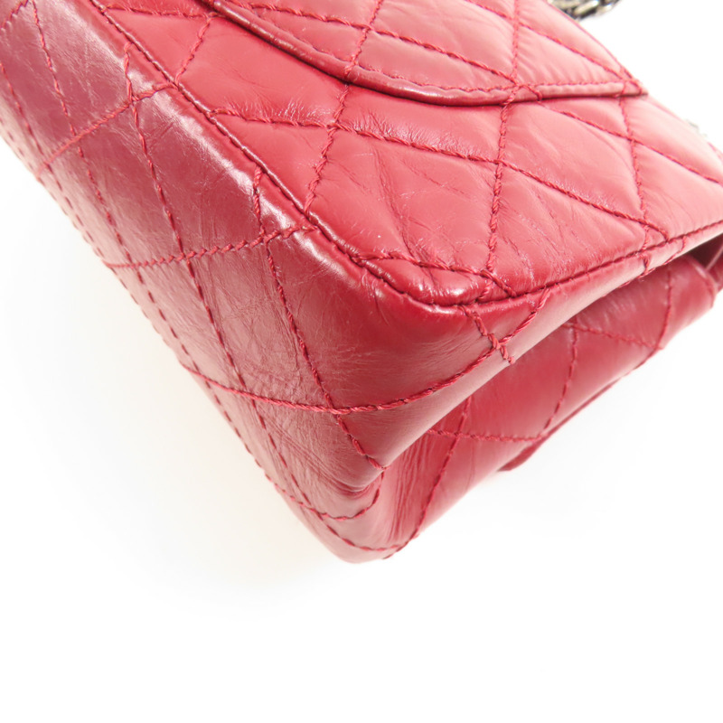 CHANEL 【激減優惠】牛皮皮革2.55 Mini鏈帶肩背袋-7