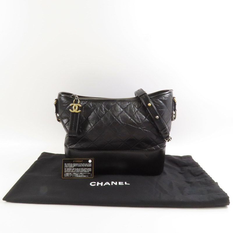 CHANEL 牛皮皮革Gabrielle肩背袋-14