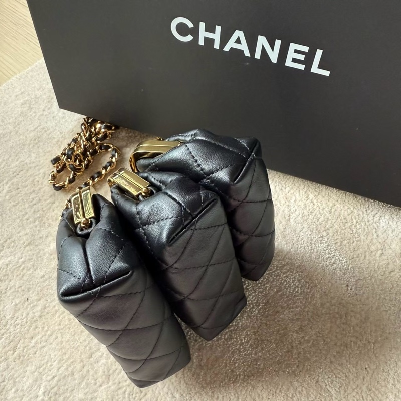 收藏款CHANEL 23C三胞胎手拿斜背包-12