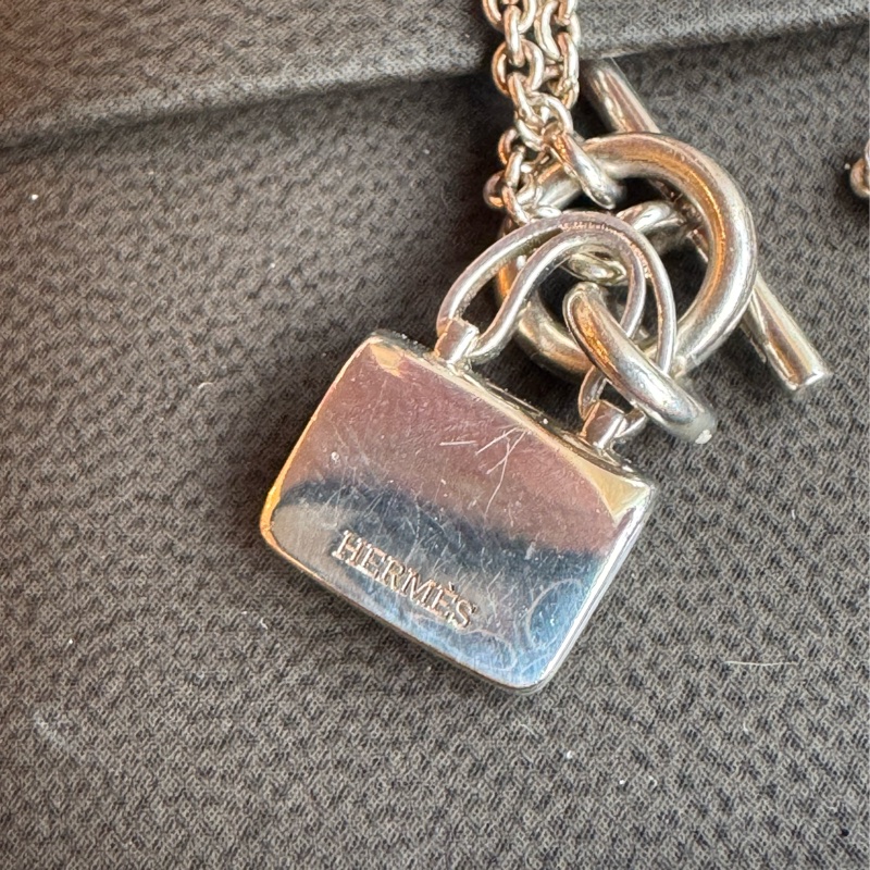 Hermes 包款造型T釦淫飾項鏈-21