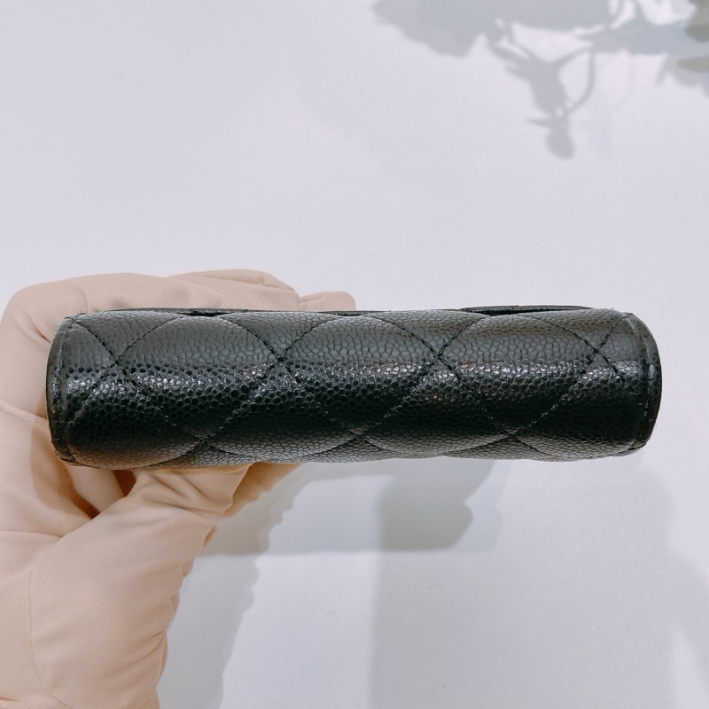 TW4382 CHANEL NEW 香奈兒經典內拉鍊卡包CLASSIC FLAP WITH ZIPPED CARD HOLDER CAVIAR-4