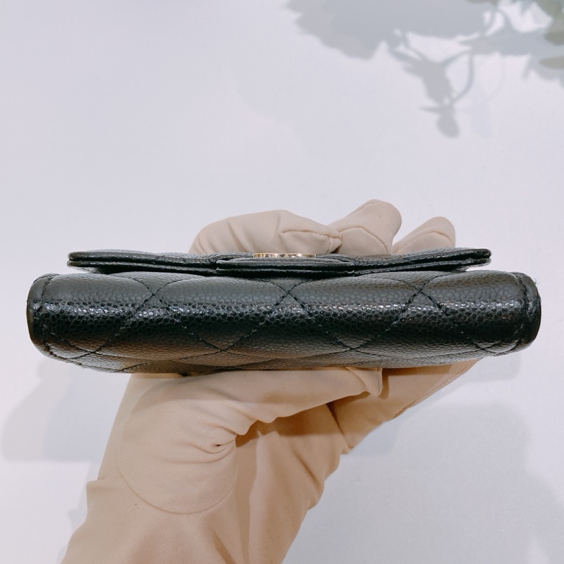 TW4382 CHANEL NEW 香奈兒經典內拉鍊卡包CLASSIC FLAP WITH ZIPPED CARD HOLDER CAVIAR-5