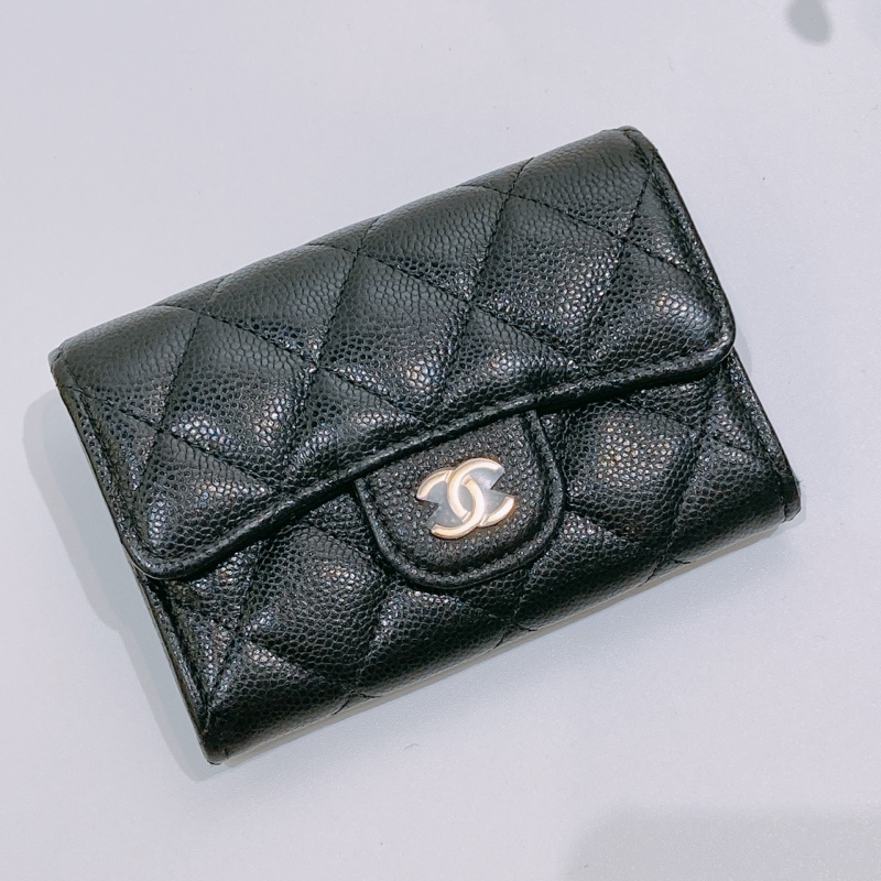 TW4382 CHANEL NEW 香奈兒經典內拉鍊卡包CLASSIC FLAP WITH ZIPPED CARD HOLDER CAVIAR-6