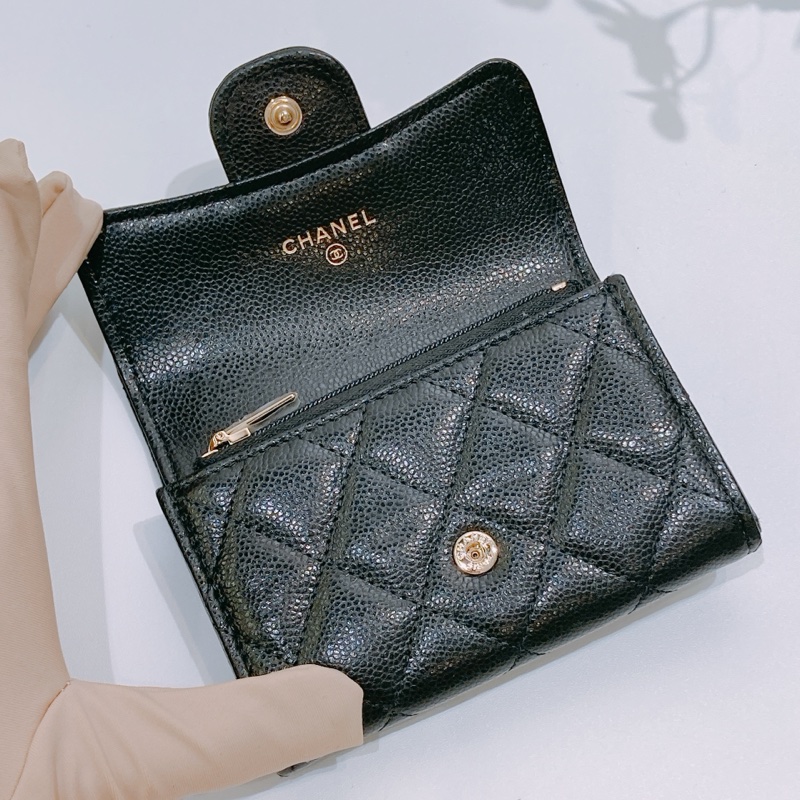 TW4382 CHANEL NEW 香奈兒經典內拉鍊卡包CLASSIC FLAP WITH ZIPPED CARD HOLDER CAVIAR-7
