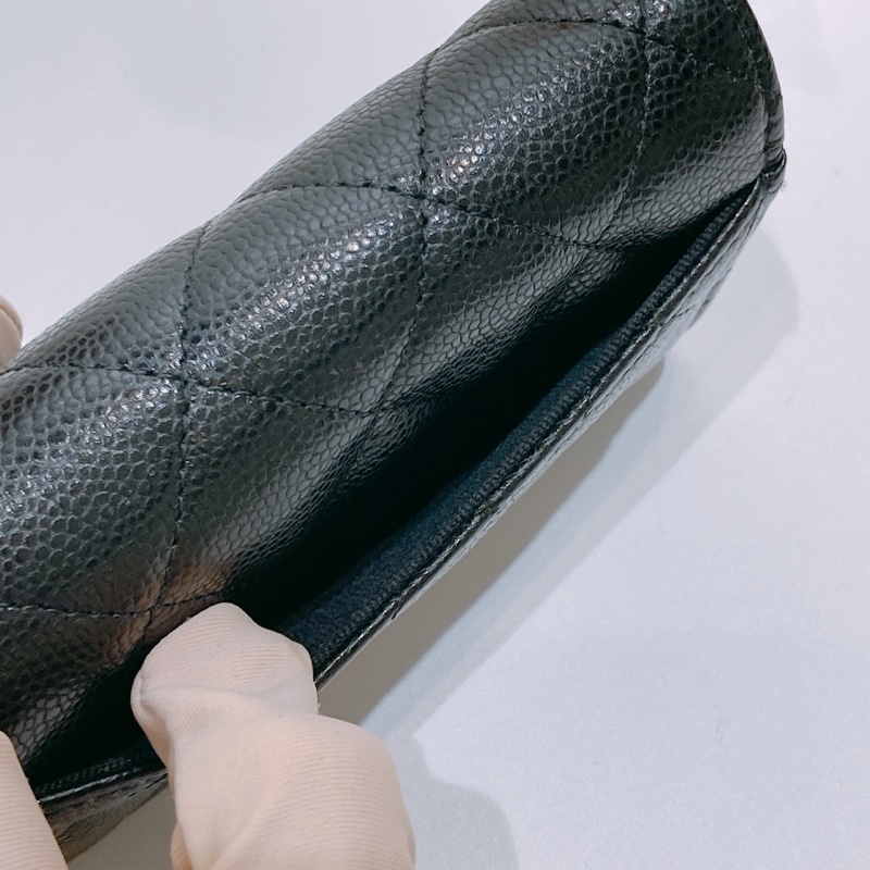 TW4382 CHANEL NEW 香奈兒經典內拉鍊卡包CLASSIC FLAP WITH ZIPPED CARD HOLDER CAVIAR-9
