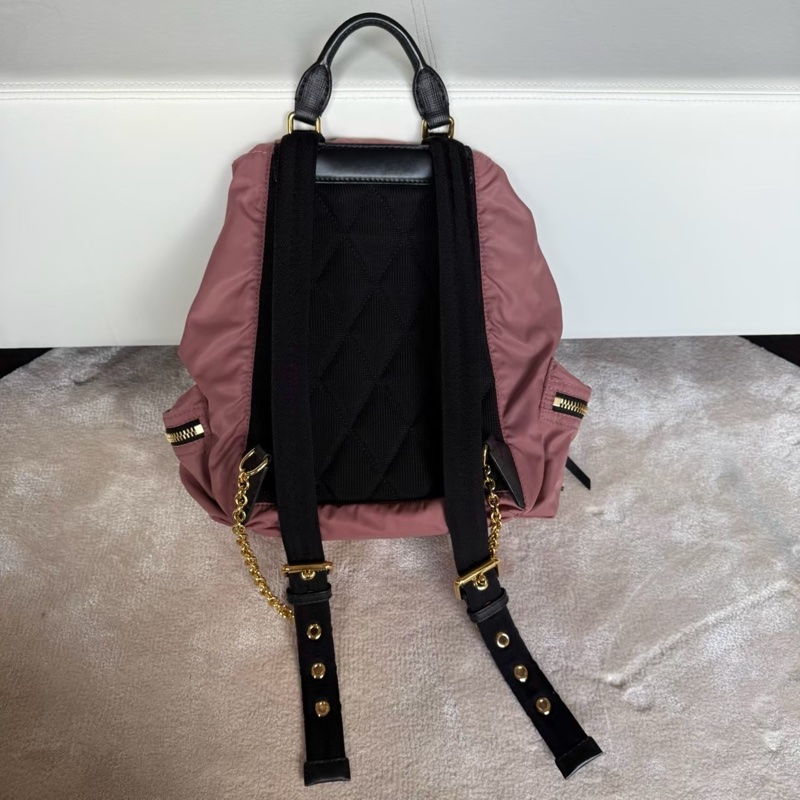 甜甜美BURBERRY 雙肩尼龍後背包-8