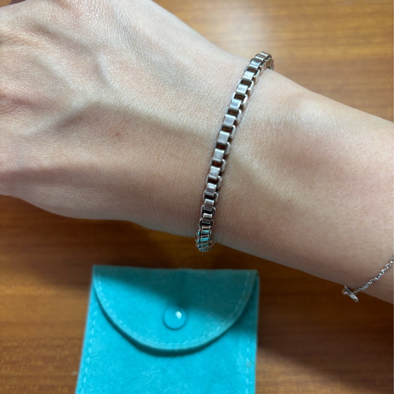 「二手」蒂芬尼威尼斯純銀手鏈Tiffany 絕版品-4